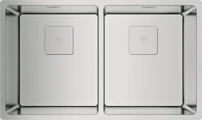 Zdjęcie produktu dla Teka Flex Linea RS15 2C 740, Zlew zamontowany na szczycie, Prostokątny, Stal nierdzewna, Stal nierdzewna, 2 mis(y), Prostokątny