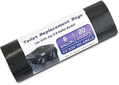 Produktbild von Biologische Toiletbeutel - 30L Abfallbeutel - Geeignet für Zelt- und Haushaltsgebrauch