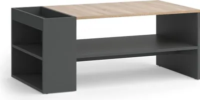 Zdjęcie produktu dla Stolik kawowy Vicco Wido Antracyt/Sonoma 100 x 55 cm z półkami, Model 56262