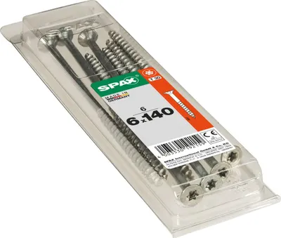 Produktbild von Spax Universalschrauben 6.0 x 140 mm TX 30 Senkkopf - 6 Stk.