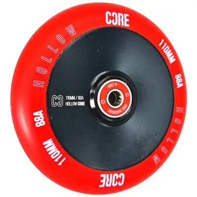 Produktbild von Core Hollow V2 Stunt-Scooter Rolle 110mm Schwarz/PU Rot