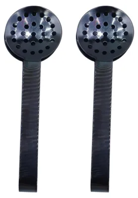 Teebeutelclip aus Edelstahl, 2 Stück, 153x47 mm, schwarz