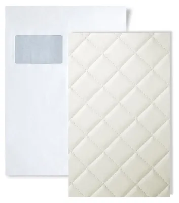 Image de 1 ÉCHANTILLON panneau mural WallFace S-15041 format A5 | ROMBO 40 BIANCO