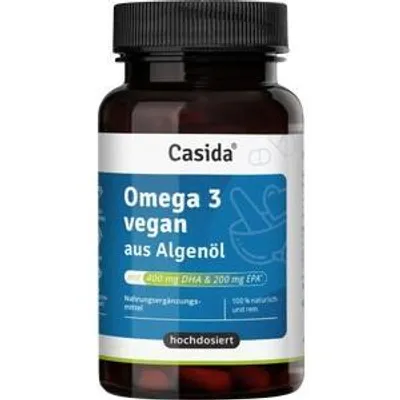 Produktbild von Omega-3 Vegan Algenöl hochdosiert Epa Dha Kapseln 60 St