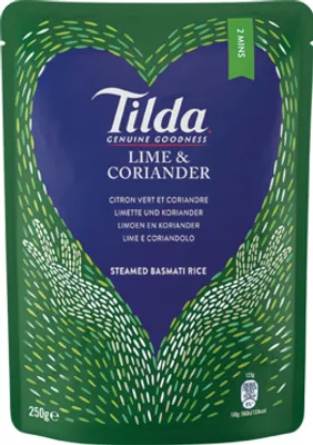 Obrázek produktu pro Tilda - rýže Basmati vařená v páře, limetka a koriandr 250gr