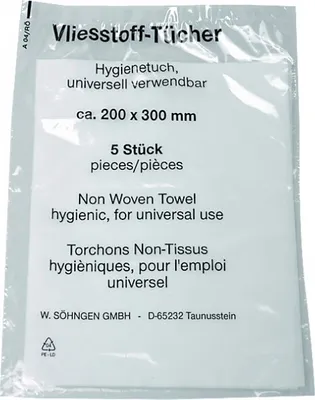 Produktbild von SÖHNGEN Vliesstoff-Tücher - 200 x 300 mm / Pack à 5 Stück