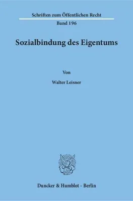 Zdjęcie produktu dla Sozialbindung des Eigentums.