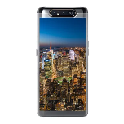 Produktbild von MuchoWow® Handyhülle Schutzhülle Hülle für Samsung Galaxy A80 New York - Farben - Nacht Silikon Softcase Handy Hülle - Schutzdeckel