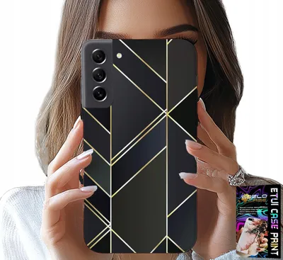 Produktbild von Hülle Für Samsung Galaxy S21 - Goldrahmen, Elegantes Design + Glas