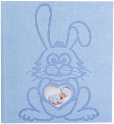 Obrázok produktu pre Exacompta Teddy, Modrá, 300 listy, Knižná väzba, Lepenka, Papája, 100 x 150 mm, Biela