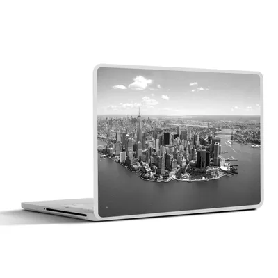 Produktbild von MuchoWow® Laptop Aufkleber Sticker Cover New York - Schwarz - Weiß 31x22.5 cm - Laptop-Deko