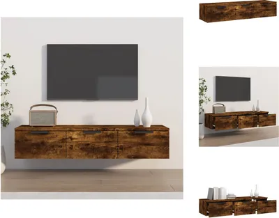 Zdjęcie produktu dla vidaXL Szafka ścienna dąb wędzony 102x30x20 cm materiał drewnopochodny - Półki ścienne
