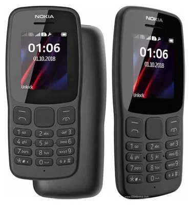 Productafbeelding van Nokia 106 TA-1114 DS, 4GB, zwart, originele fabrikant (OEM)