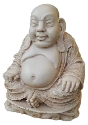Buddha-Statue, handbemaltes Kunstharz, 15,5 cm, Glücksbringer