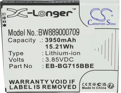 Produktbild von vhbw Akku Ersatz für Samsung EB-BG715BBE, GH43-04993A für Handy Smartphone Telefon (3950 mAh, 3,85 V, Li-Ion)