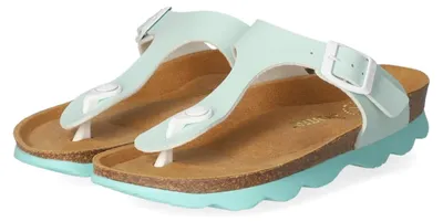 Image de Two Steps, sandales tongs pour femmes, couleur turquoise, matière synthétique, taille 37