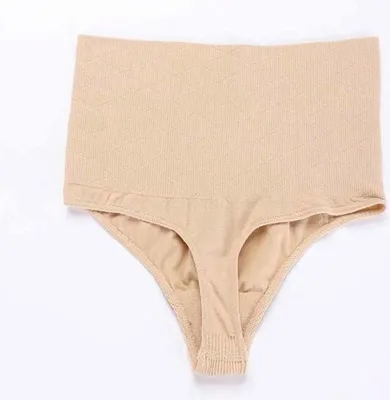Produktbild von Go Go Gadget – Tanga mit hoher Taille – Shapewear – Beige – Größe XL