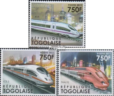 Produktbild von Briefmarken Togo 2012 Mi 4345-4347 (kompl.Ausg.) postfrisch Hochgeschwindigkeitszüge