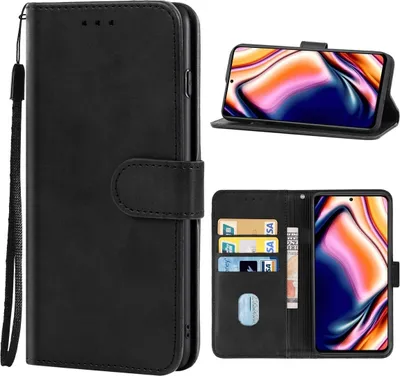 Produktbild von König Design Hülle kompatibel mit Xiaomi 11i Kunstleder Handyhülle - Handy Case Schwarz