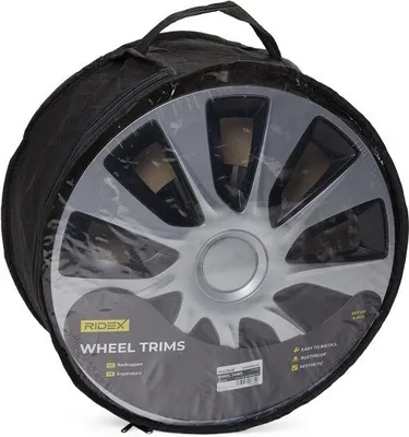 Produktbild von 13" Zoll Radkappe Silber Schwarz Radzierblende Radblende 100009A0036 RIDEX