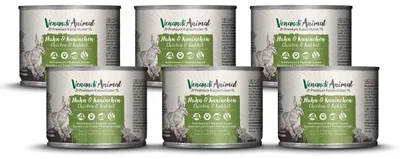 Productafbeelding van Venandi - Premium natvoer voor katten - Kip & konijn, 6 x 200g (verpakking met 6 stuks)