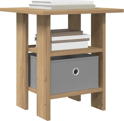 Produktbild von vidaXL Nachttisch 2 pcs Artisan-Eiche 41 x 40 x 45 cm Holzwerkstoff
