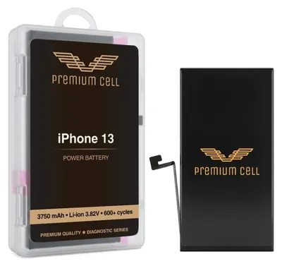 Produktbild von Premium Cell Akku für iPhone 13, diagnostizierbar, 3750 mAh, 600+