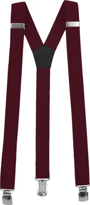 Produktbild von Fabio Farini - 1 Stück Schmales Y-Design mit 3cm Breite verstellbar mit extra starken Clipverschluss, Bordeaux