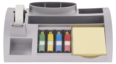 Obrázek produktu pro Organizér na stůl Post-it® s poznámkovými lístky Post-it®, rejstříkem a lepicí páskou Scotch® Magic™