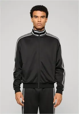 Obrázek produktu pro Bunda Urban Classics Interlock College Trackjacket black - S