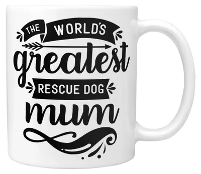 Rettungshund-Mama-Tasse 325 ml Keramik Geschenkidee