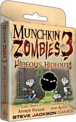 Immagine prodotto di Munchkin Zombies 3 Hideous Hideouts - Gioco di carte Espansione - inglese