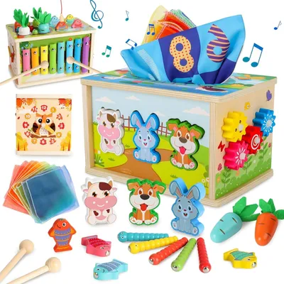 Image de Omgoods - Jouet éducatif Montessori 6 en 1 pour le développement de l'enfant