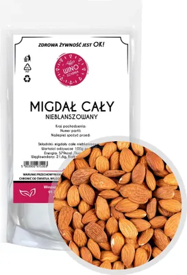 Image de Amandes entières décortiquées de Californie - 1kg fraîches nature