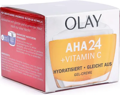 Produktbild von Olay Vitamin C + AHA24 Tagesgel-Gesichtscreme 50 ml – Für gleichmäßigen Hautton & Glow