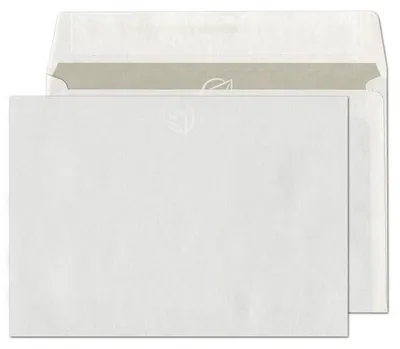 Produktbild von Kaenguruh C6 Briefumschlag, holzfrei weiss 80g, mit Haftklebung Abdeckstreifen, grauer Innendruck