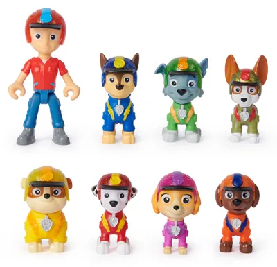 Image de PAW Patrol : Jungle Pups Figure Gift Pack, Set cadeau avec 8 figurines à collectionner, jouets pour enfants pour garçons et filles