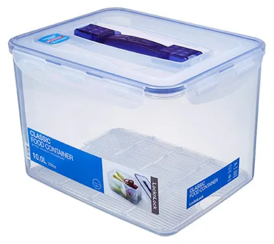 Produktbild von LocknLock PP Classic Aufbewahrungsbox luftdicht mit Griff & Ablaufgitter| 10L |