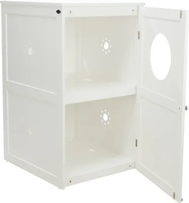 Image de TRIXIE Bac à litière avec 2 étages 53x90x58 cm Blanc