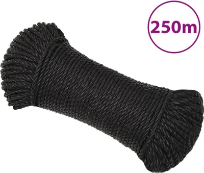 Produktbild von Arbeitsseil Schwarz 6 mm 250 m Polypropylen