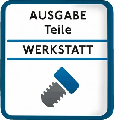 Produktbild von Rahmen für Türschild Maxi, blau, Kunststoff, 150x150mm, 3/VE