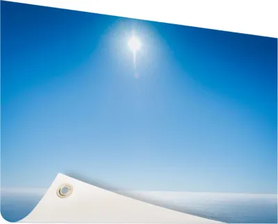 Produktbild von Gartenposter - 120x80 cm - Ein klarer blauer Himmel über dem Meer  - Modernes Wandbilder