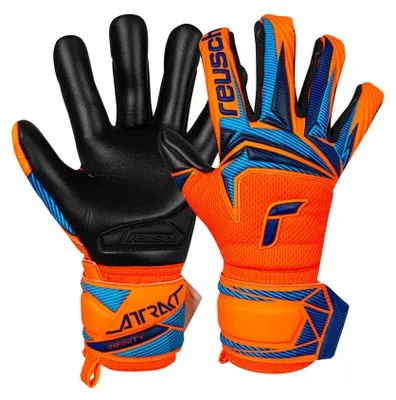 Produktbild von Reusch Torwarthandschuhe Attrakt Infinity Evolution NC Junior mit Evolution Negative Cut 2289 shock orang / blue / blac 5
