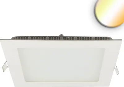 Produktbild von ISOLED LED Downlight, 24W, eckig ultraflach weiß, 300x300mm, Colorswitch 3000/3500/4000K, dimmbar