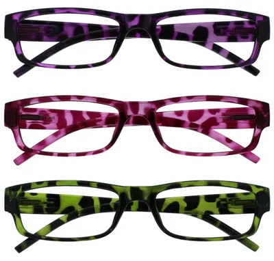 Produktbild von Lesebrille leicht, 3 Stück, +3,00 Dioptrien, für Männer und Frauen