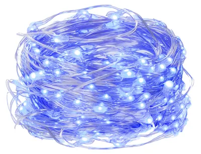 Obrázok produktu pre SPRINGOS Rozprávkové svetlá 10 LED, modré, batérie, drôt, náladové svetlo, interiérové, LED svetlá, svetelné dekorácie