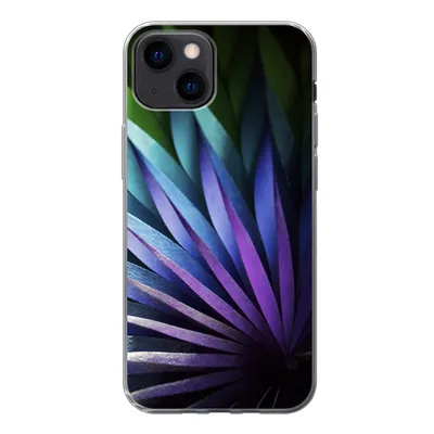 Produktbild von MuchoWow® Handyhülle Schutzhülle Hülle für iPhone 13 mini Blumen - Geometrie - Abstrakt Silikon Softcase Handy Hülle - Softcase