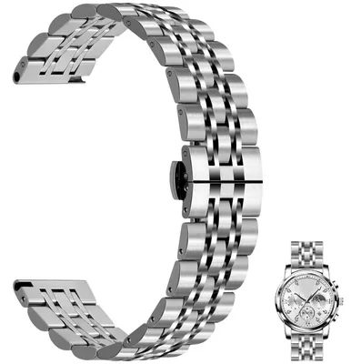 Produktbild von Schnellwechselarmband für Herren und Damen – 20 mm/22 mm, verstellbares Business-Armband