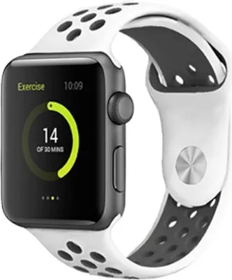 Image de Swissten - Bracelet Sport pour Apple Watch 42-49mm (plat/noir)