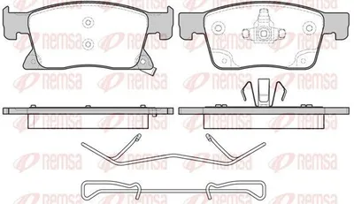 Produktbild von REMSA Bremsbeläge Satz Vorne Bremsklötze für OPEL Astra K Sports Tourer (B16) 1679.02